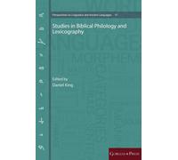 Daniel King Studies in Biblical Philology & Lexicography Hardcover Book Daniel King Multicolor