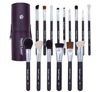 Daniel Laura Studio Makeup Brush Set, 15 Pieces brush for foundation powder, eye shadows, eyebrow, blending, blush, concealers, eyelash, featuring ultra-soft vegan bristles
