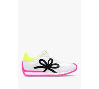 DANIEL Movie Pink & Yellow Suede Runner Trainers Size: 36, Colour: Pin