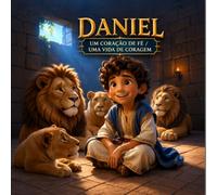 Daniel na Cova dos Leões: Um Coração de Fé, Uma Vida de Coragem: Livro Infantil Ilustrado com Perguntas Interativas para Ler em Família
