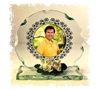 Daniel O'Donnell Photo Cut Glass Round Frame Plaque Special Fan Limited Edition