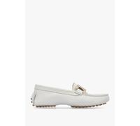 DANIEL Privey White Leather Moccasin Loafers Size: 41, Colour: White L