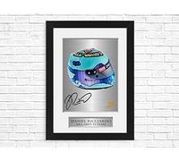 Daniel Ricciardo 2021 Helmet Signed Photo Display Mount A4 Framed