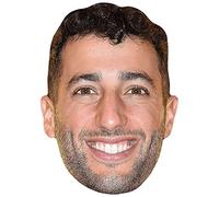 Daniel Ricciardo (Beard) Celebrity Mask, Flat Card Face, Fancy Dress Mask