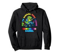 Daniel Schoolchild personalized Back to School Dino Truck Pullover Hoodie