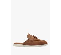 DANIEL Siani Tan Suede Loafer Mules Size: 41, Colour: Brown Suede