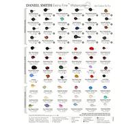 DANIEL SMITH 001900501 Extra Fine Watercolor 66-Dot Try-It Card