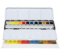 Daniel Smith Colour Hand Poured Set in a Metal Box with Bonus Empty Half Pans, 12 Colors, 12 unità (Confezione da 1)