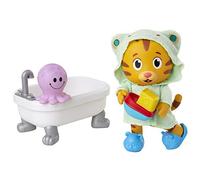 Daniel Tiger's Neighborhood Bath Time Daniel Tiger Figure is 7" Tall - Articulated Neck, Arms & Legs, Comes with Cute Frog Robe & Tigey-Shaped Slippers (B07P3H1J6J)