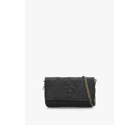 DANIEL Viffie Black Leather Woven Cross-Body Bag Size: One Size, Colou