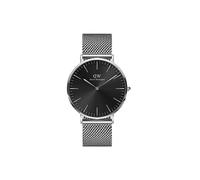 Daniel Wellington Analog Model ORL DW Classic Revival Sterling Black Sunray 40mm S. Brand DW00100629, Silver, Bracelet