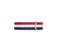 Daniel Wellington Classic Cambridge, Blue-Red-White/Silver Watch Strap, 20mm, NATO, for Men