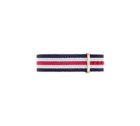 Daniel Wellington Classic Canterbury, Blue-White-Red/Rose Gold Watch Strap, 18mm, NATO, for Women and Men