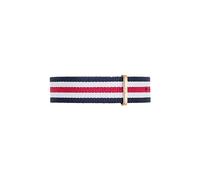 Daniel Wellington Classic Canterbury, Blue-White-Red/Silver Watch Strap, 20mm, NATO, for Men