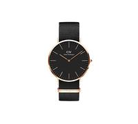 Daniel Wellington Classic Cornwall, Black/Rose Gold Watch, 40mm, NATO, for Men