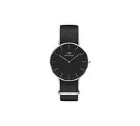 Daniel Wellington Classic Cornwall, Black/Silver Watch, 36mm, NATO, for Women and Men