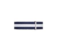 Daniel Wellington Classic Glasgow, Blue-White/Rose Gold Watch Strap, 18mm, NATO, for Women and Men