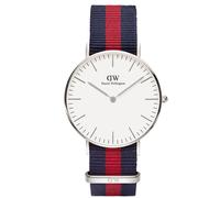 Daniel Wellington Classic Oxford Blue Red Fabric Strap Womens Watch 0601DW