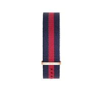 Daniel Wellington Classic Oxford, Blue-Red/Rose Gold Watch Strap, 20mm, NATO, for Men