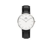 Daniel Wellington Classic Sheffield 36mm White Silver Watch - Stainless Steel / Mineral Glass / Leather