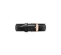 Daniel Wellington Classic Sheffield, Black/Rose Gold Watch Strap, 18mm, Leather, for Women and Men