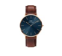Daniel Wellington Classic St Mawes 40mm Arctic Blue Rose Gold - Stainless Steel / Mineral Glass / Leather