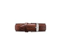 Daniel Wellington Classic St Mawes, Brown/Silver Watch Strap, 20mm, Leather, for Men