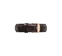 Daniel Wellington Classic York, Brown/Rose Gold Watch Strap, 20mm, Leather, for Men