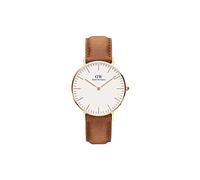 Daniel Wellington Classic Durham, Brown/Silver Watch, 36mm, Leather, for Women and Men