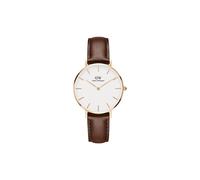 Daniel Wellington Petite St Mawes, Brown/Rose Gold Watch, 32mm, Leather, for Women