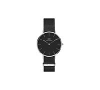 Daniel Wellington Petite Cornwall, Black/Silver Watch, 32mm, NATO, for Women