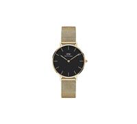 Daniel Wellington Ladies Petite Black Evergold Gold 32mm Watch RRP £139