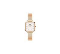 Unisex Daniel Wellington Quadro Studio 22 X 22 Rose Gold White Dial Watch DW00100517