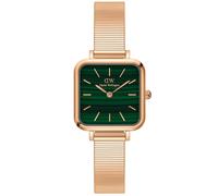 Unisex Daniel Wellington Quadro Studio 22 X 22 Rose Gold Green Dial Watch DW00100520