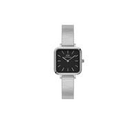 Unisex Daniel Wellington Quadro Studio 22 X 22 Stainless Steel Black Dial Watch DW00100522