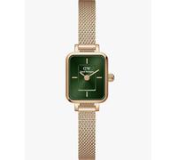 DW00100648 Daniel Wellington Quadro Mini Mesh Rose Gold Green Women's Watch - Rectangular 18x15.5mm