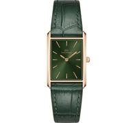 Daniel Wellinton The Bound women's watch green DW00100694 rectangular case leather strap
