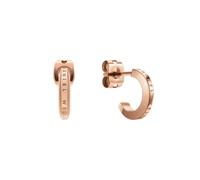Daniel Wellington Elan Rose Gold Tone Hoop Earrings 1.1cm