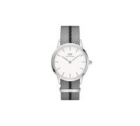Daniel Wellington Iconic NATO Heritage Unisex Watch, DW 36mm Quartz Recycled Nylon Silver Classic Watch for Men and Women