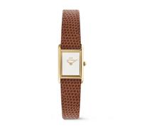 Daniel Wellington Ladies Bound Mini White Dial Brown Lizard Leather Strap Watch