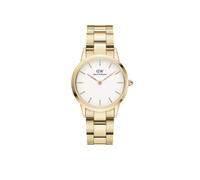 Daniel Wellington Ladies Iconic Link 32mm White Dial Gold Tone Stainless Steel Watch