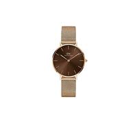 Daniel Wellington Ladies Rose Gold Petite Amber Watch DW00100477