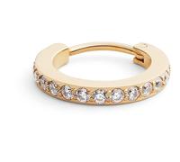 Daniel Wellington Mono Earring for Women from the Micro Earrings Collection. Mono Earring in Gold Stainless Steel with Crystals. Interlocking Closure. Reference is: DW00400871