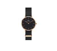 Daniel Wellington Petite Cornwall 28mm Black Rose Gold NATO - Stainless Steel / Mineral Glass