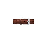 Daniel Wellington Petite St Mawes, Brown/Silver Watch Strap, 14mm, Leather, for Women