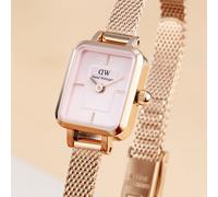 Daniel Wellington Quadro Mini Melrose Rose Gold Blush Ladies Watch DW00100650