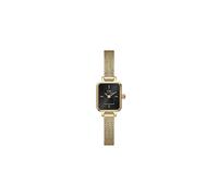 Daniel Wellington Quadro Mini time only Women's Watch, Golden on Black Background DW00100652 316L Steel
