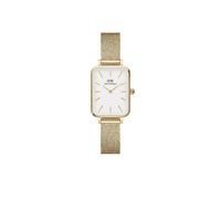 Daniel Wellington Quadro Pressed Evergold 20x26mm White Gold - Stainless Steel / Mineral Glass