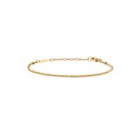 Daniel Wellington Twisted Chain Gold Tone Bracelet 15.5-18.5cm