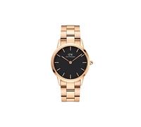 Daniel Wellington Women Analog Quartz Watch with Rose Gold Strap Iconic-Link-Amber-nconf